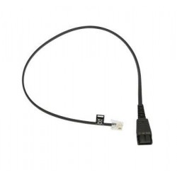 Jabra QD cord, straight, mod plug [8800-00-37] - Переходник QD на RJ10, прямой, 50 см для Lucent Callmaster V, VI, Cisco 79xx and PLX A22