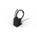Jabra Evolve3 45 MS - USB-A with Dongle - Stereo Charging Stand [34599-999-989] - Беспроводная гарнитура