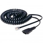 Jabra QD cord, coiled, mod plug