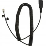 Jabra QD cord, coiled, mod plug